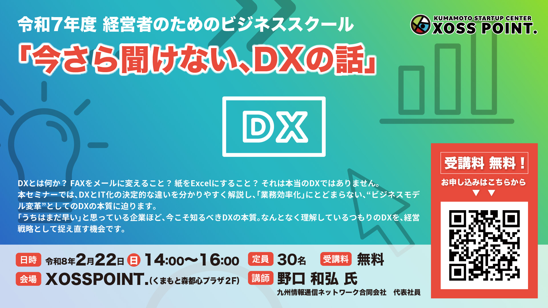 R7年度 経営者のためのビジネススクール 今さら聞けない、DXの話